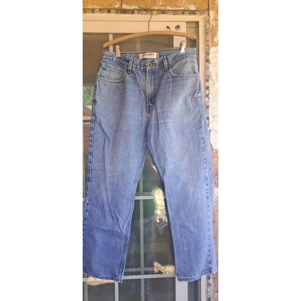 Levi’s 505 Regular Fit Jeans 34x30 Light Wash Y2K 2000s